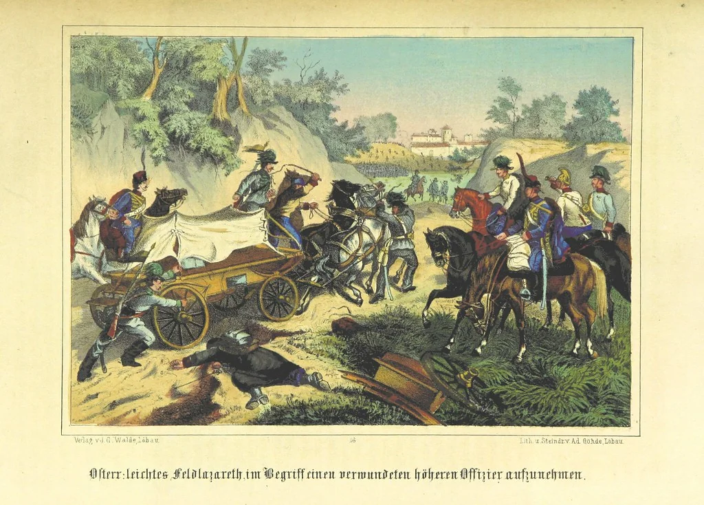 An illustration from Illustrirtes Gedenkbuch der Kriegsereignisse des Jahres 1866, etc, 1868, leaf 165