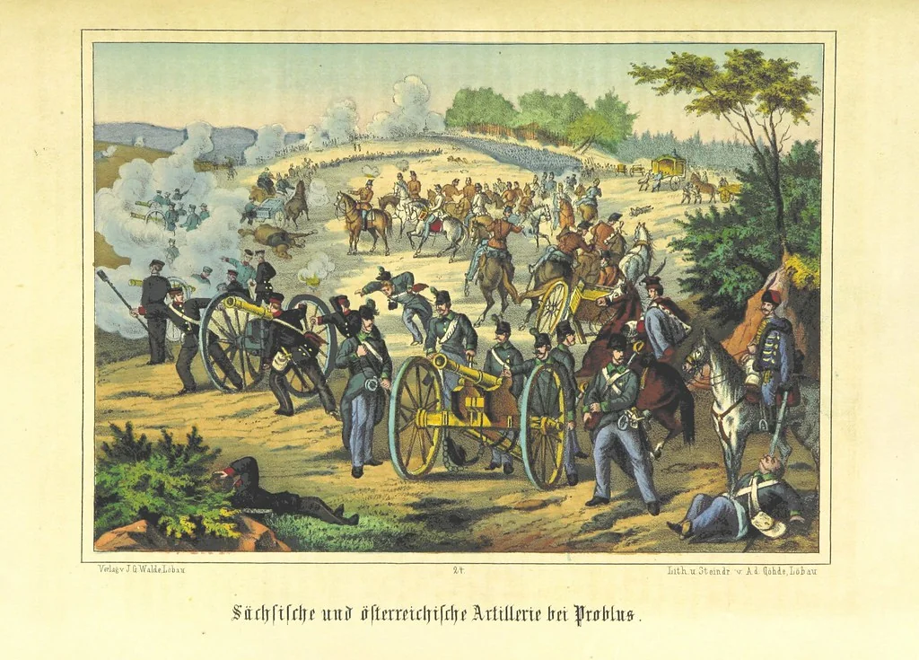 An illustration from Illustrirtes Gedenkbuch der Kriegsereignisse des Jahres 1866, etc, 1868, leaf 245