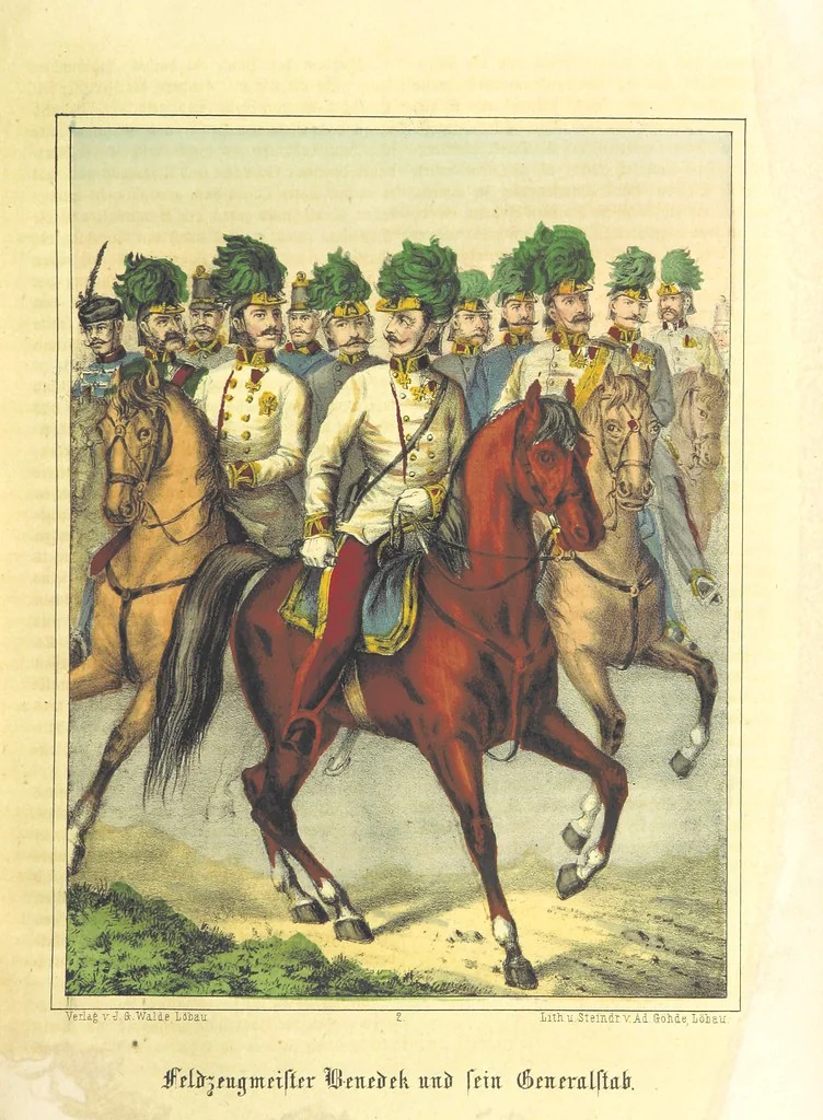 An illustration from Illustrirtes Gedenkbuch der Kriegsereignisse des Jahres 1866, etc, 1868, leaf 25