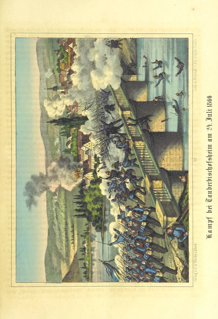 An illustration from Illustrirtes Gedenkbuch der Kriegsereignisse des Jahres 1866, etc, 1868, leaf 275