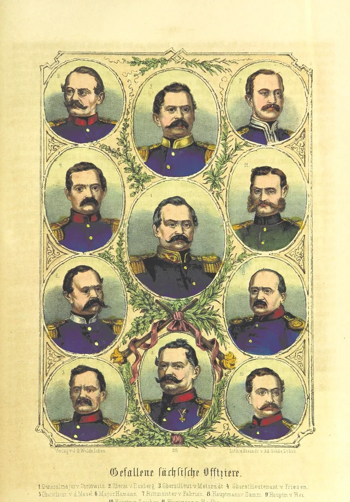 An illustration from Illustrirtes Gedenkbuch der Kriegsereignisse des Jahres 1866, etc, 1868, leaf 285