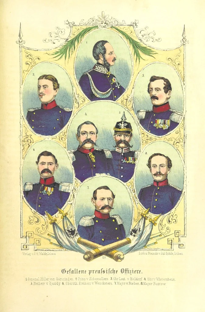 An illustration from Illustrirtes Gedenkbuch der Kriegsereignisse des Jahres 1866, etc, 1868, leaf 295