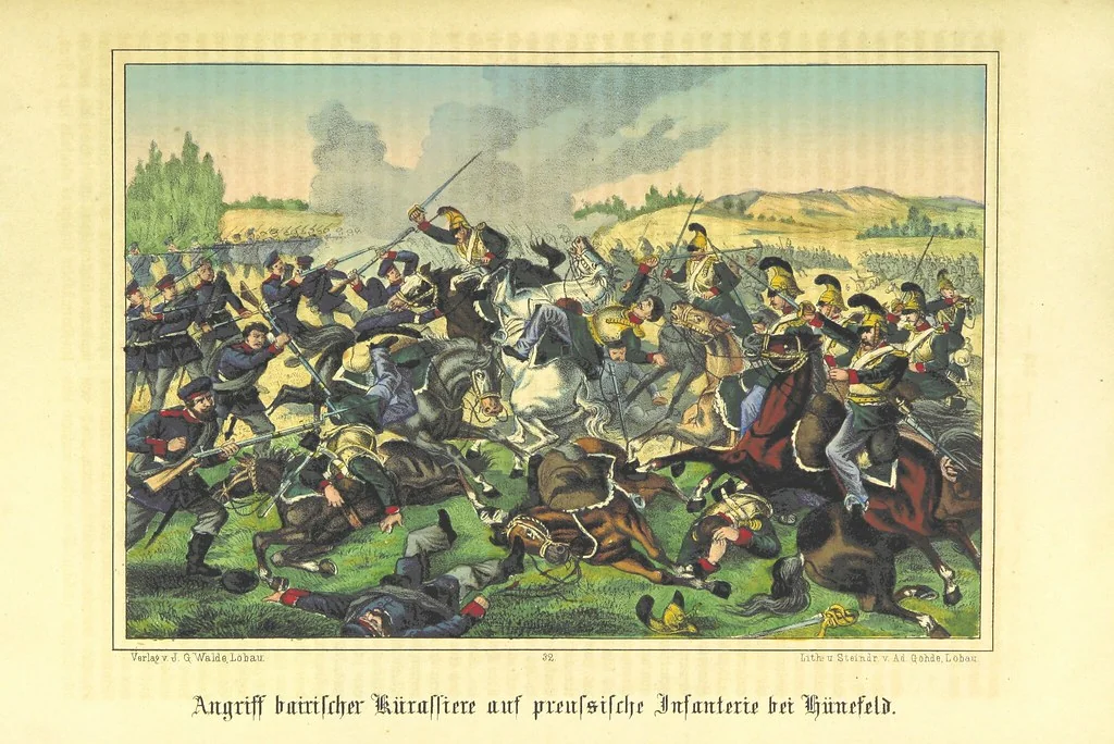 An illustration from Illustrirtes Gedenkbuch der Kriegsereignisse des Jahres 1866, etc, 1868, leaf 325
