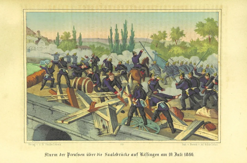 An illustration from Illustrirtes Gedenkbuch der Kriegsereignisse des Jahres 1866, etc, 1868, leaf 335