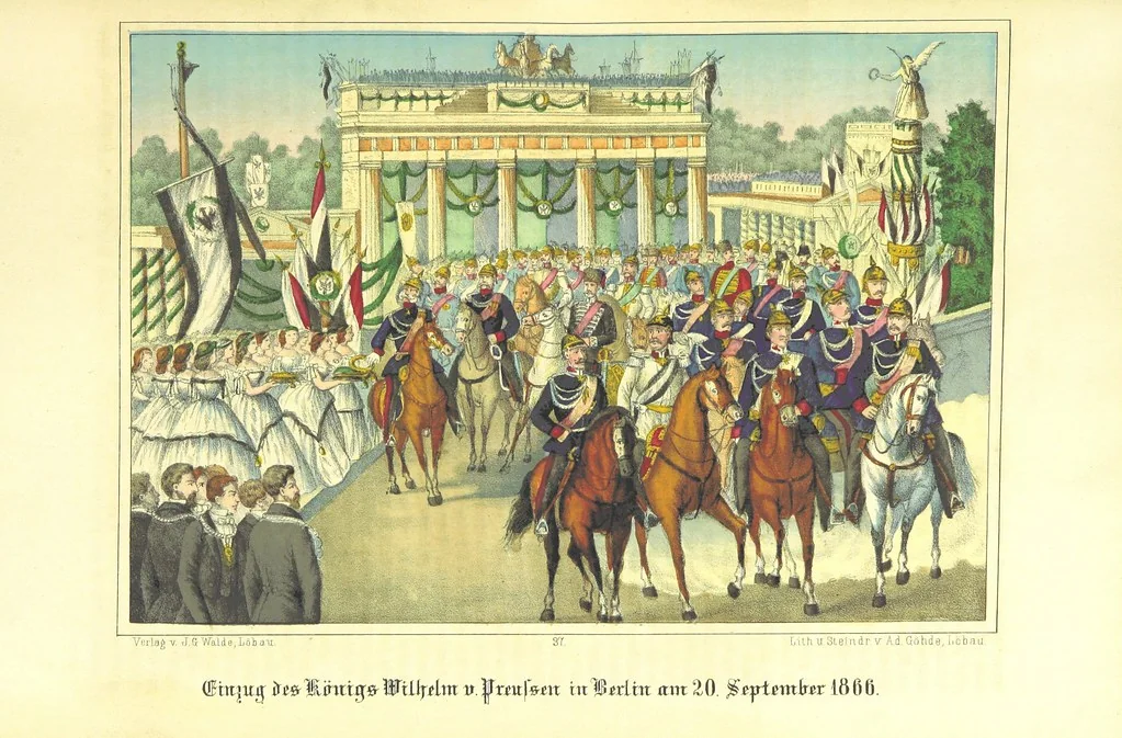 An illustration from Illustrirtes Gedenkbuch der Kriegsereignisse des Jahres 1866, etc, 1868, leaf 375