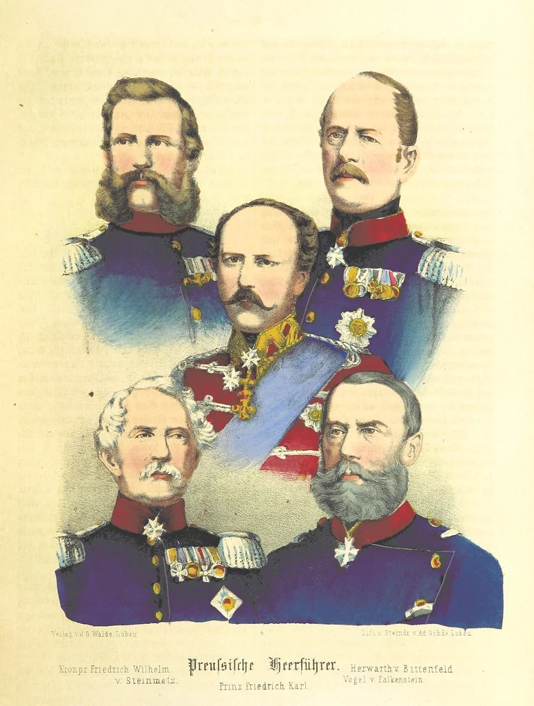 An illustration from Illustrirtes Gedenkbuch der Kriegsereignisse des Jahres 1866, etc, 1868, leaf 45