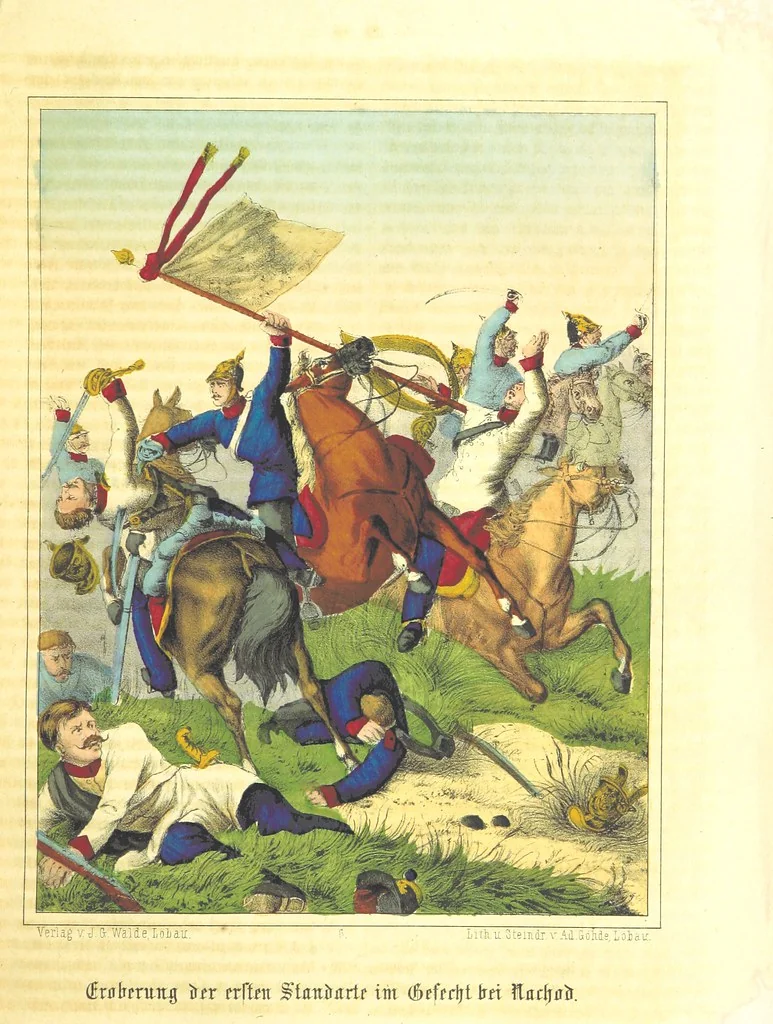 An illustration from Illustrirtes Gedenkbuch der Kriegsereignisse des Jahres 1866, etc, 1868, leaf 65