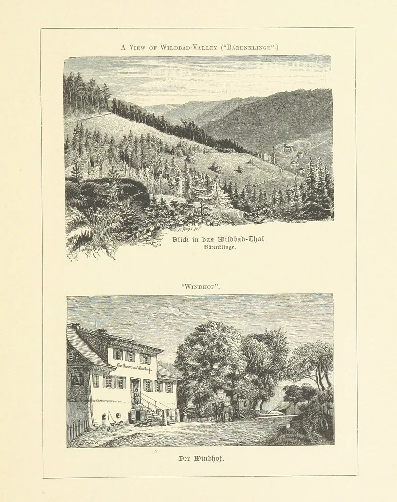 An illustration from Wildbad ... Illustrated by H. Drück [and others], etc, 1888, leaf 107