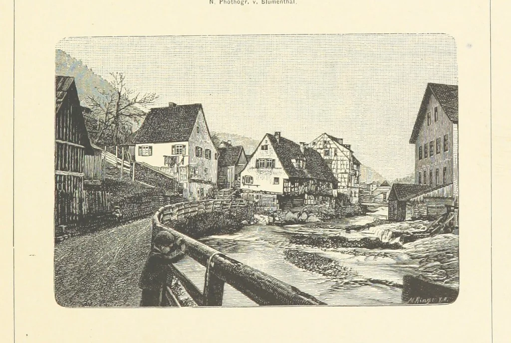 An illustration from Wildbad ... Illustrated by H. Drück [and others], etc, 1888, leaf 33