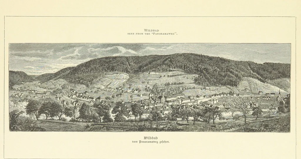 An illustration from Wildbad ... Illustrated by H. Drück [and others], etc, 1888, leaf 51