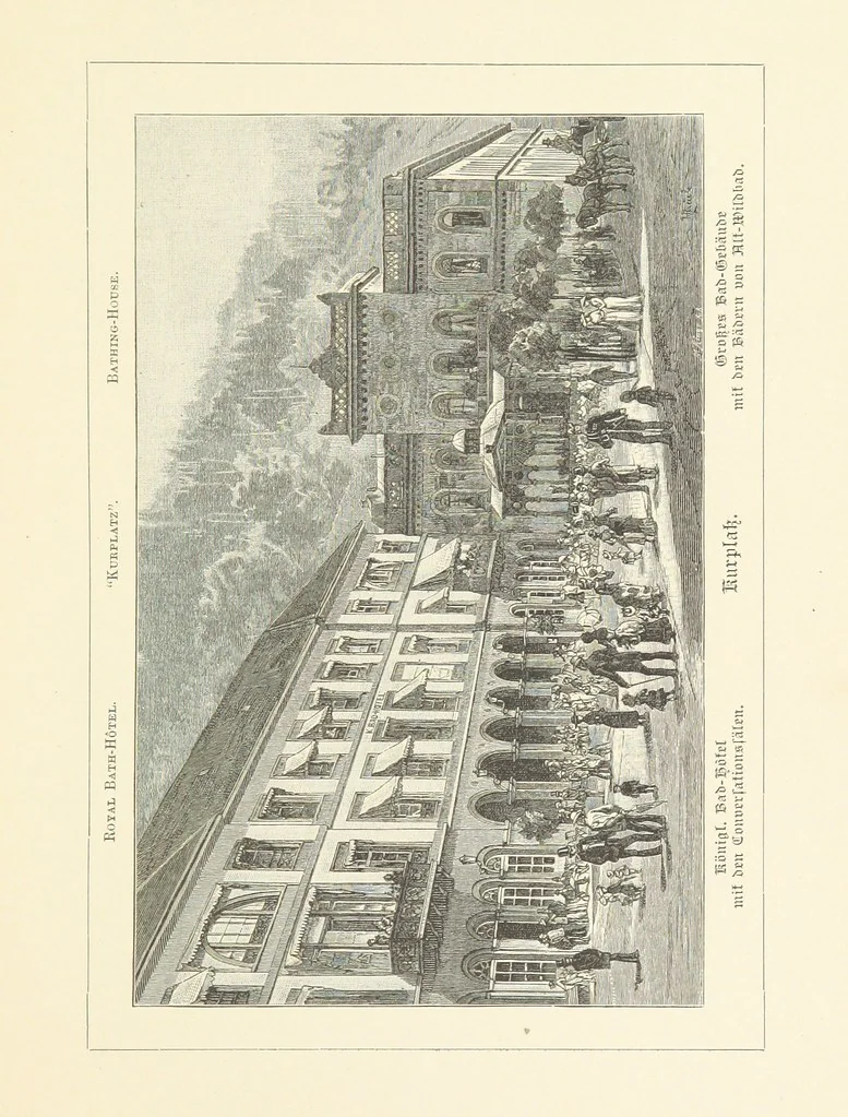 An illustration from Wildbad ... Illustrated by H. Drück [and others], etc, 1888, leaf 55