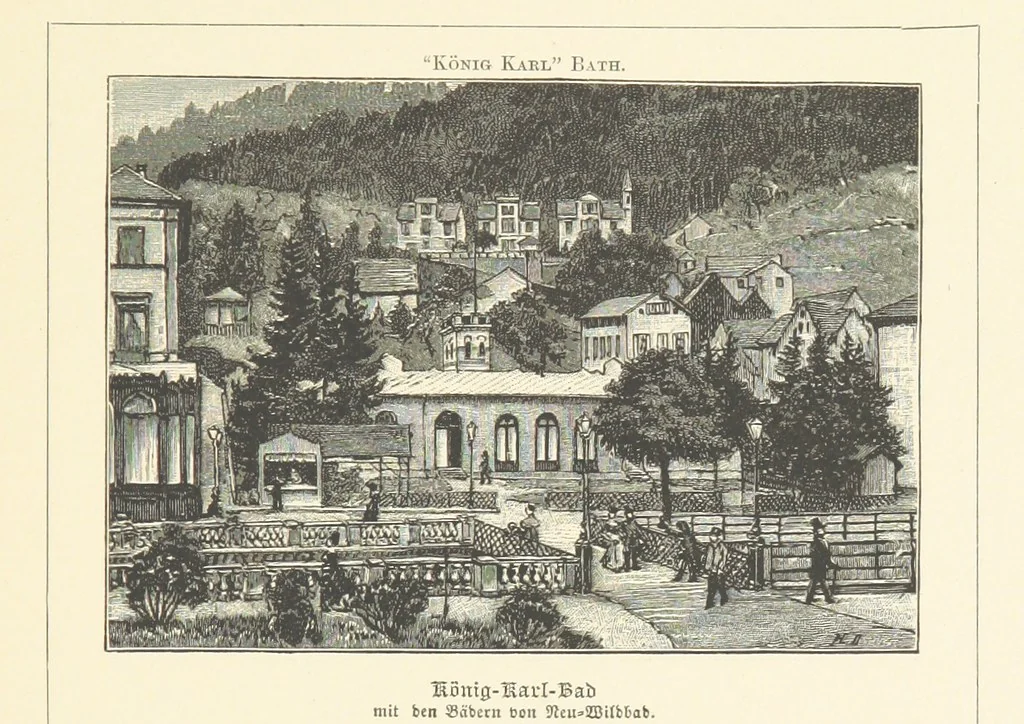 An illustration from Wildbad ... Illustrated by H. Drück [and others], etc, 1888, leaf 63