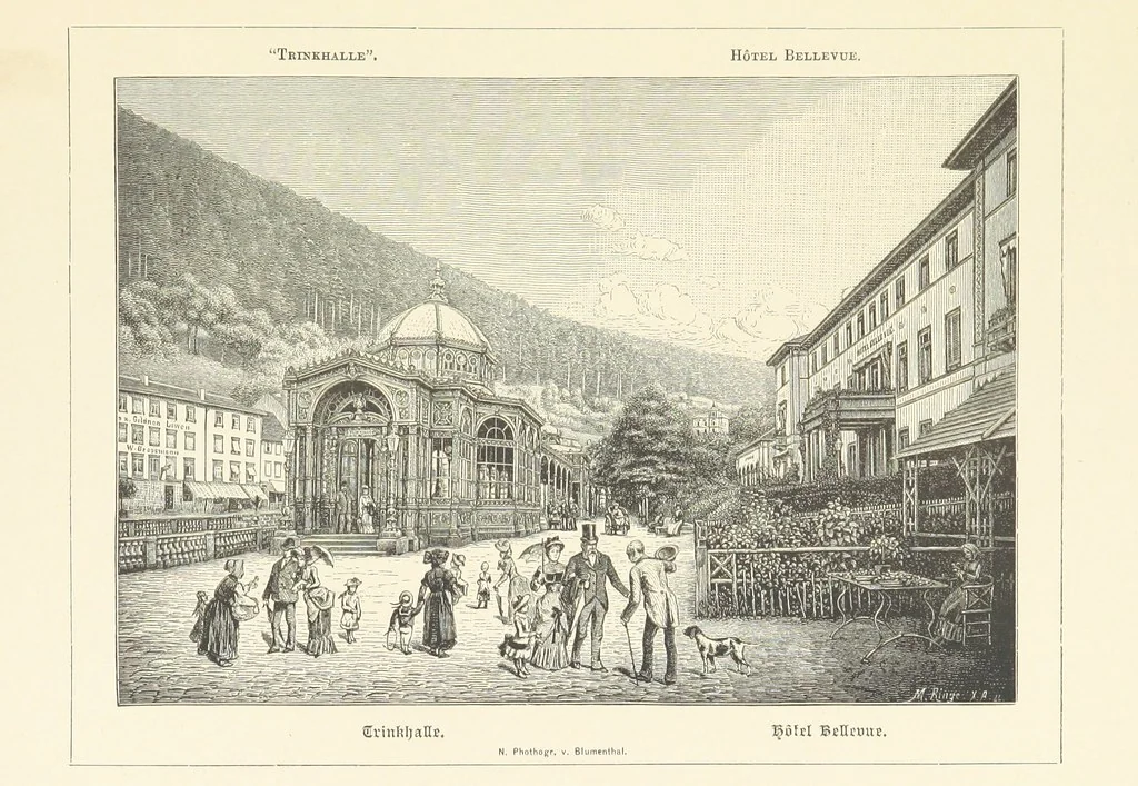 An illustration from Wildbad ... Illustrated by H. Drück [and others], etc, 1888, leaf 67