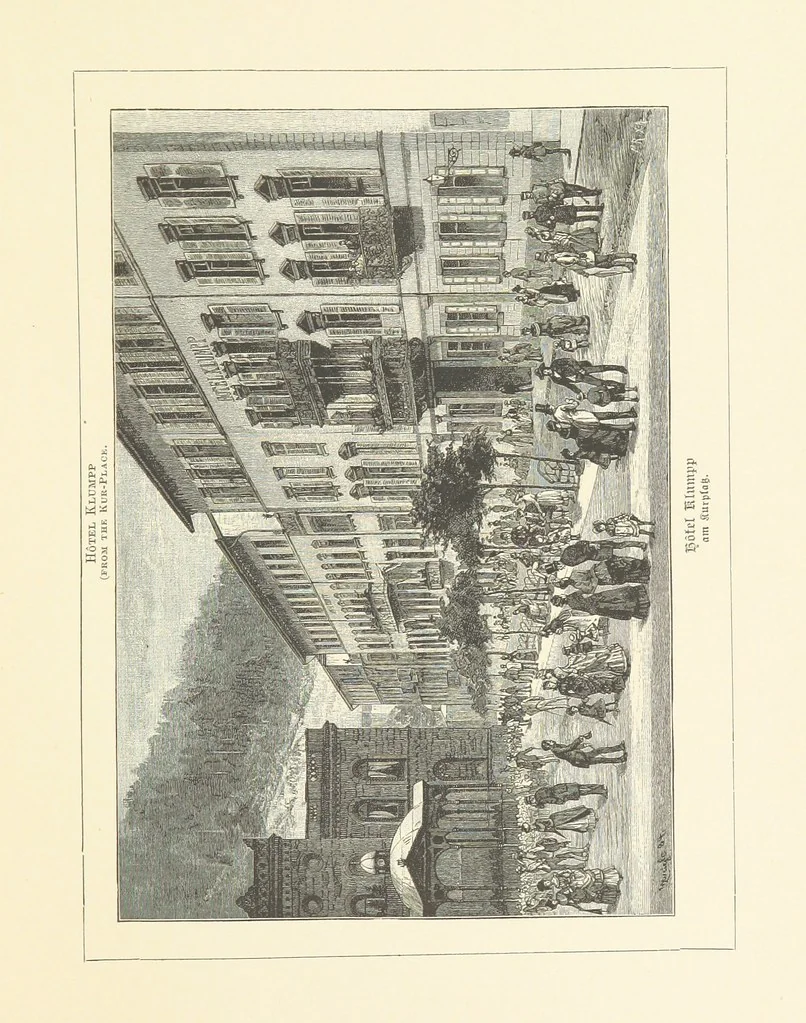 An illustration from Wildbad ... Illustrated by H. Drück [and others], etc, 1888, leaf 75