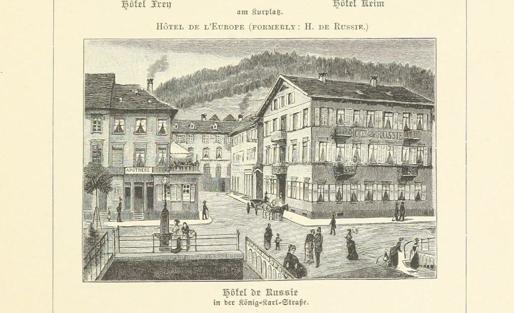 An illustration from Wildbad ... Illustrated by H. Drück [and others], etc, 1888, leaf 85