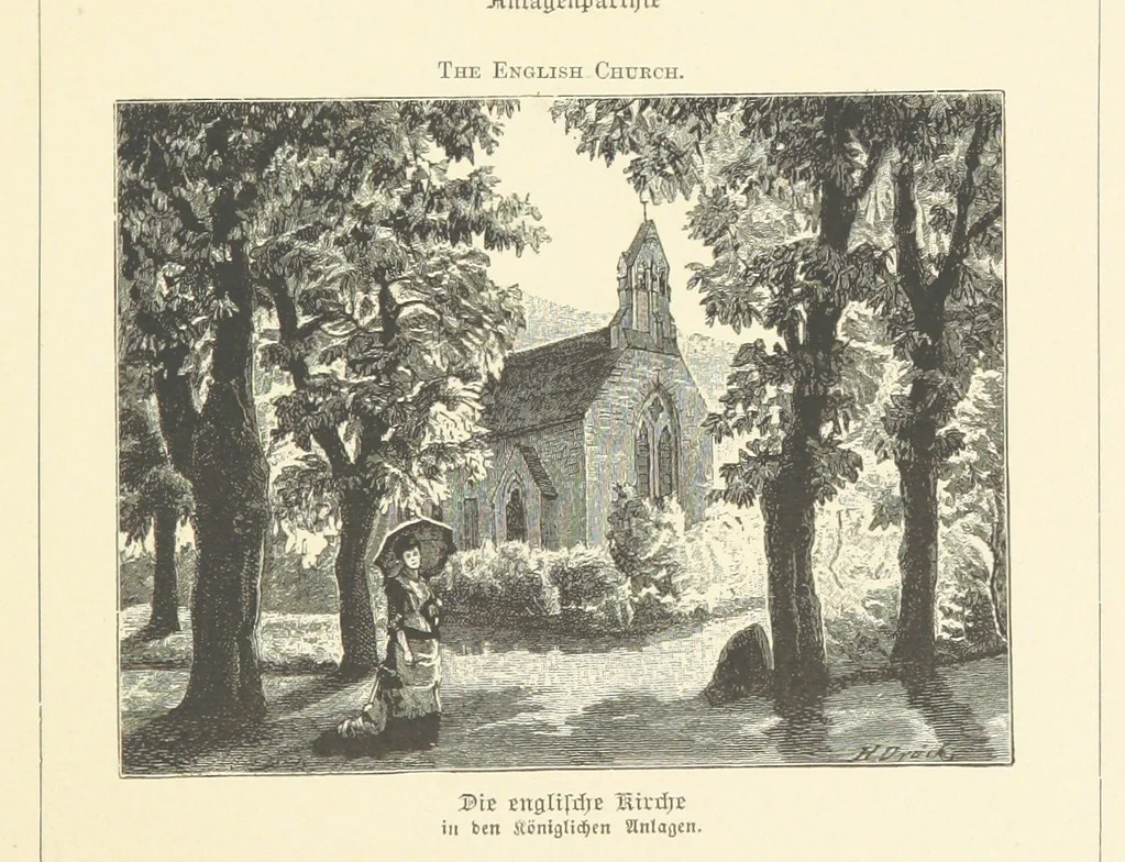 An illustration from Wildbad ... Illustrated by H. Drück [and others], etc, 1888, leaf 93