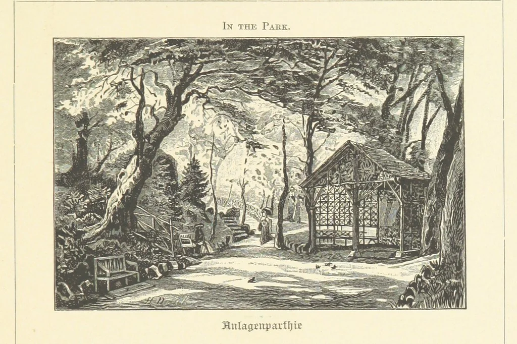 An illustration from Wildbad ... Illustrated by H. Drück [and others], etc, 1888, leaf 93