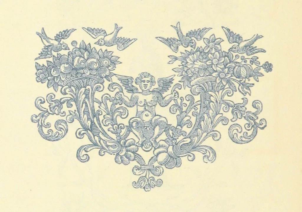 An illustration from Memorials of Holdenby, 1868, leaf 128