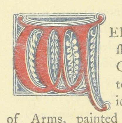 An illustration from Memorials of Holdenby, 1868, leaf 164