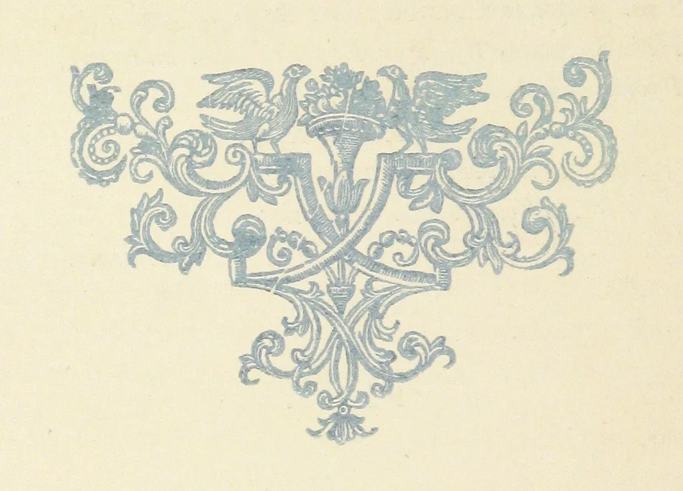 An illustration from Memorials of Holdenby, 1868, leaf 184