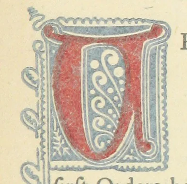 An illustration from Memorials of Holdenby, 1868, leaf 187