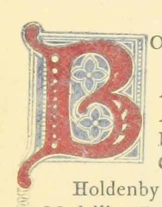 An illustration from Memorials of Holdenby, 1868, leaf 23