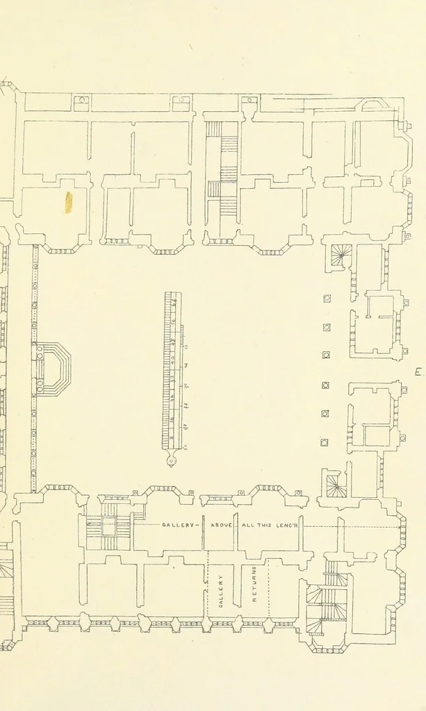 An illustration from Memorials of Holdenby, 1868, leaf 43