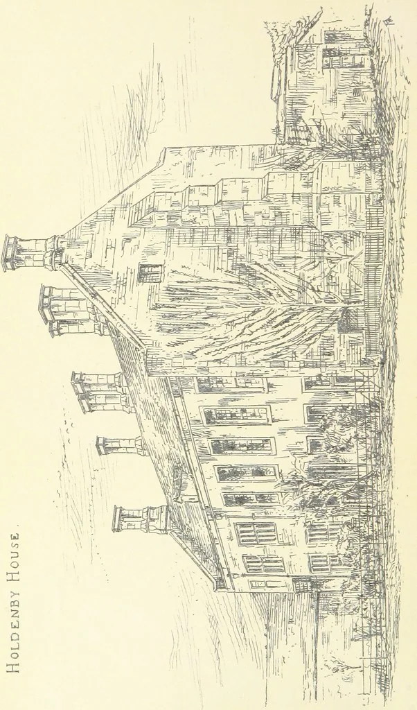 An illustration from Memorials of Holdenby, 1868, leaf 86