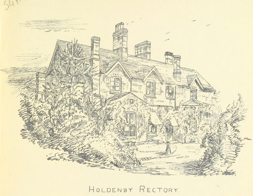 An illustration from Memorials of Holdenby, 1868, leaf 97