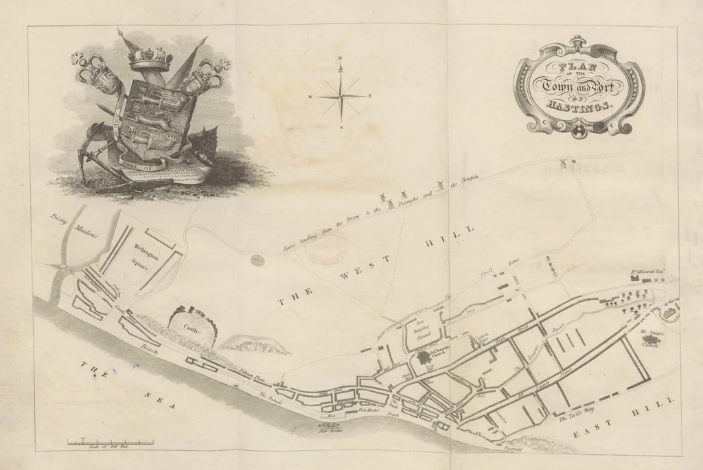 An illustration from Hastings Guide. Second edition. A concise ... sketch of Hastings, Winchelsea, and Rye, etc, 1827, leaf 8