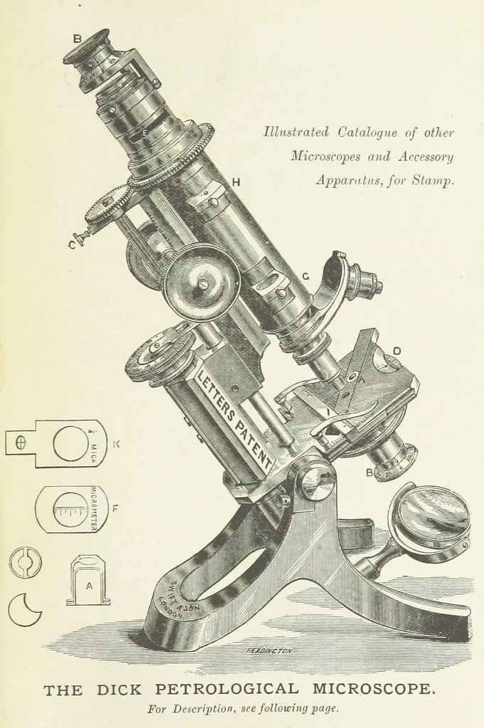 An illustration from An Introduction to the study of Petrology: the Igneous Rocks ... With ... illustrations, 1891, leaf 131
