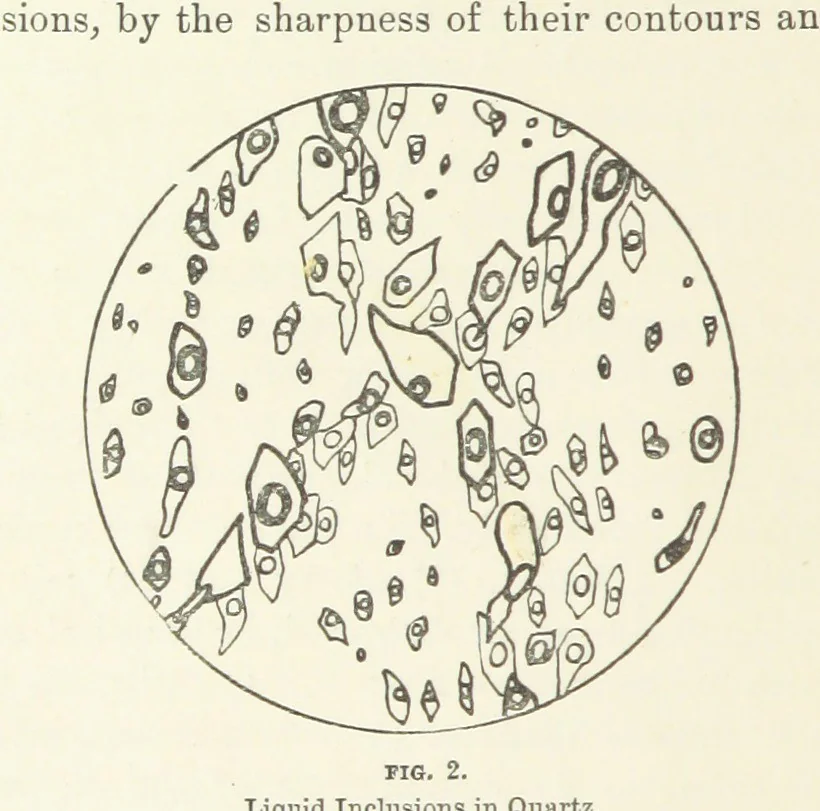An illustration from An Introduction to the study of Petrology: the Igneous Rocks ... With ... illustrations, 1891, leaf 22