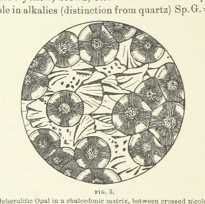 An illustration from An Introduction to the study of Petrology: the Igneous Rocks ... With ... illustrations, 1891, leaf 26