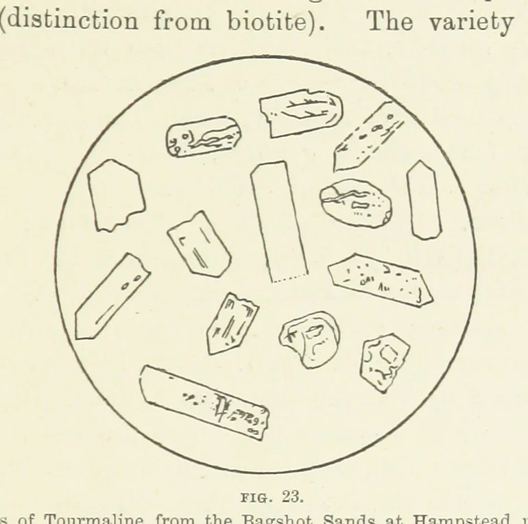 An illustration from An Introduction to the study of Petrology: the Igneous Rocks ... With ... illustrations, 1891, leaf 59