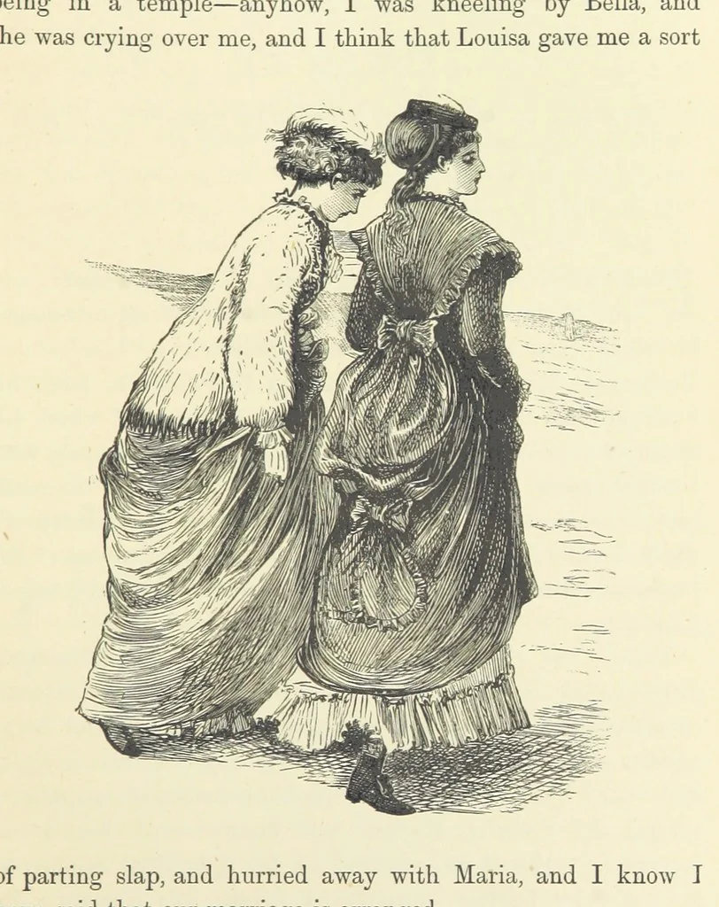 An illustration from The Dove's Nest and other tales. By J. Hatton, R. Jefferies, H. S. Clarke, etc, 1886, leaf 103