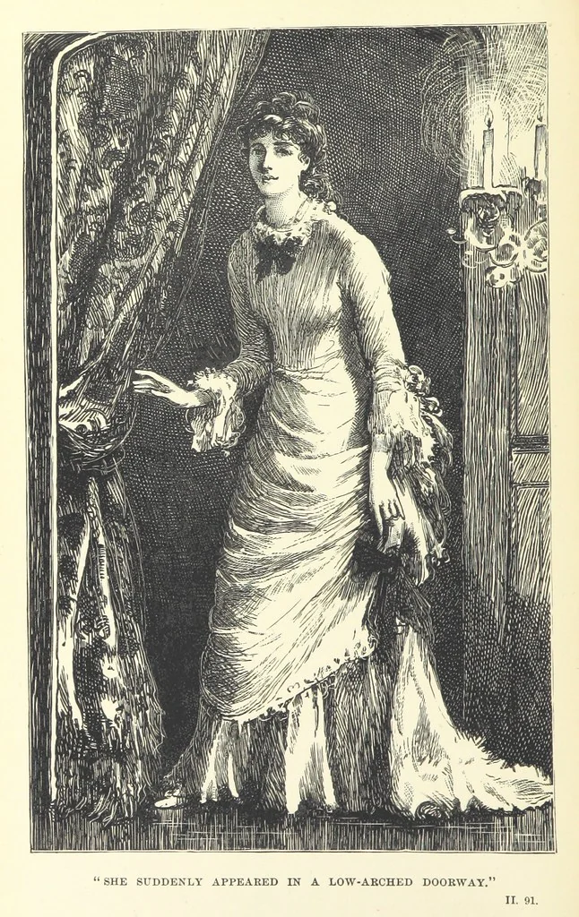 An illustration from The Dove's Nest and other tales. By J. Hatton, R. Jefferies, H. S. Clarke, etc, 1886, leaf 108