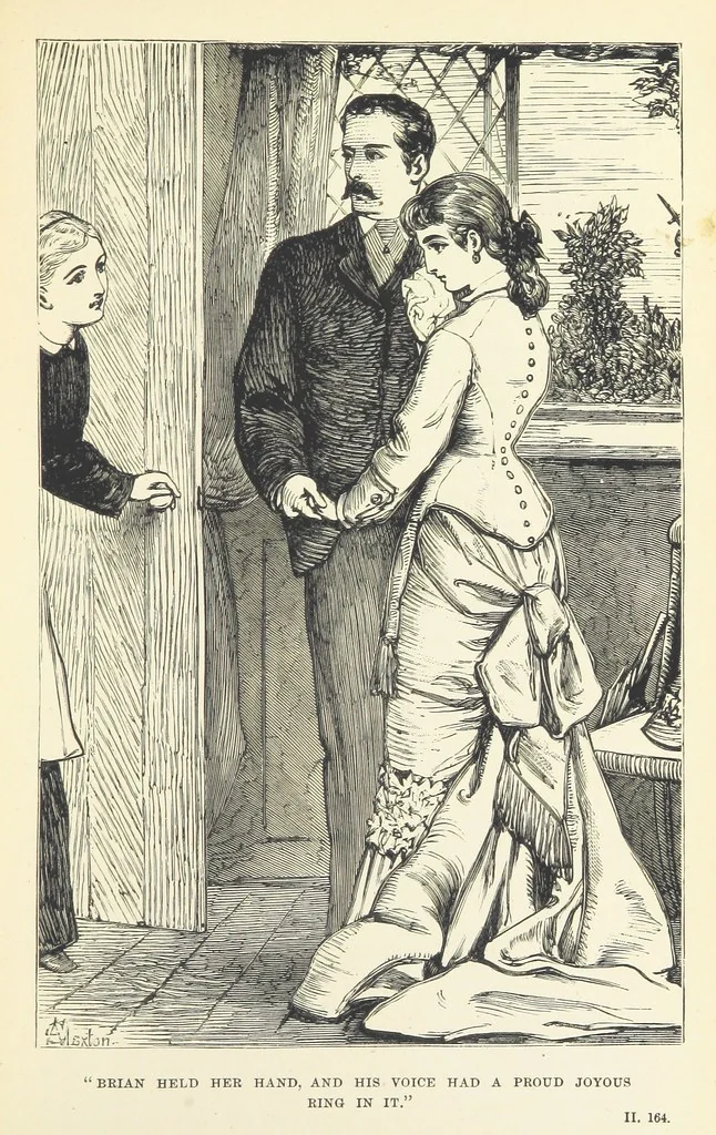 An illustration from The Dove's Nest and other tales. By J. Hatton, R. Jefferies, H. S. Clarke, etc, 1886, leaf 185