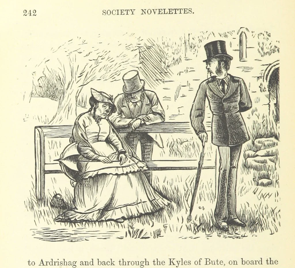An illustration from The Dove's Nest and other tales. By J. Hatton, R. Jefferies, H. S. Clarke, etc, 1886, leaf 266