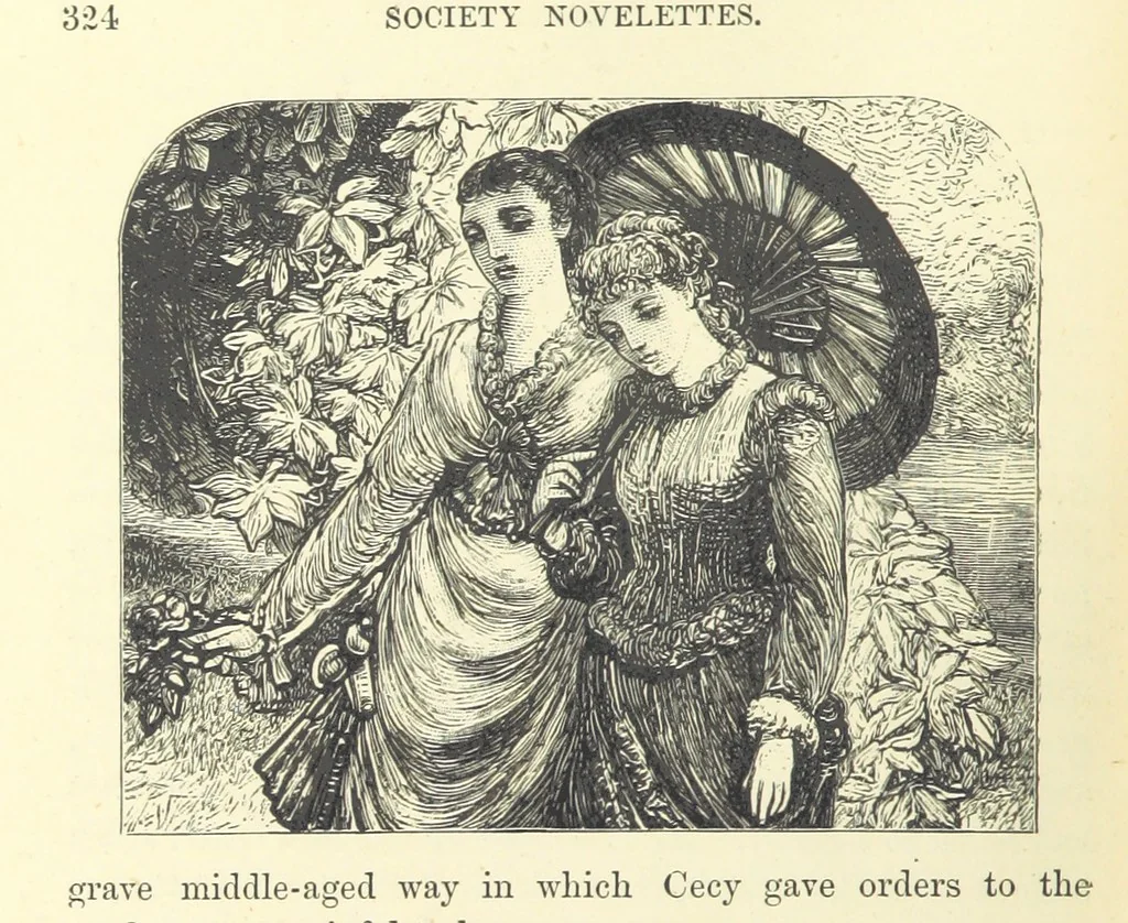 An illustration from The Dove's Nest and other tales. By J. Hatton, R. Jefferies, H. S. Clarke, etc, 1886, leaf 354