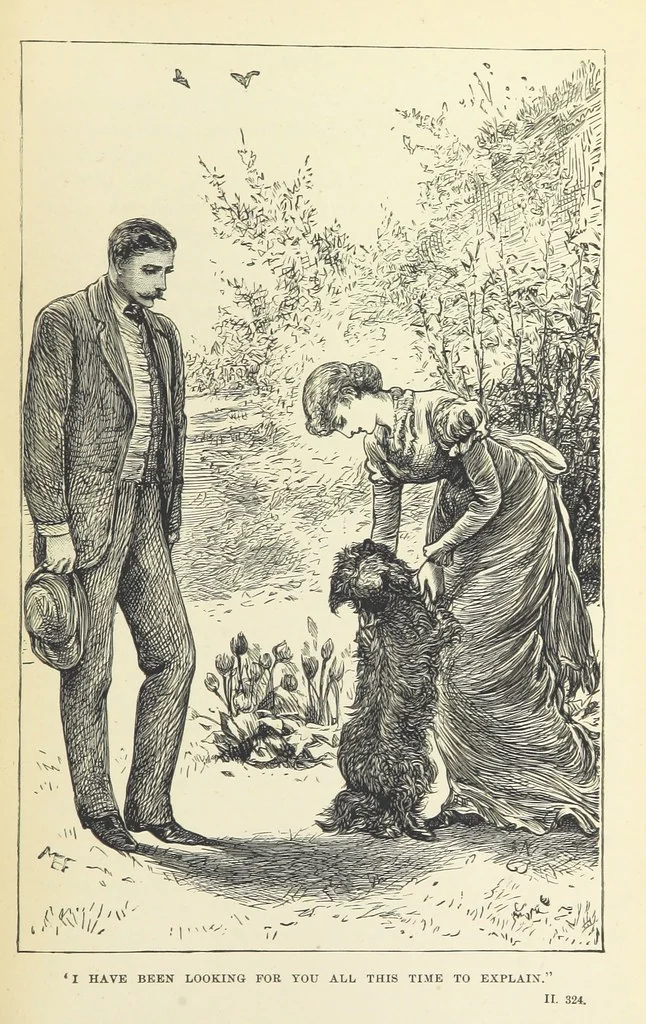 An illustration from The Dove's Nest and other tales. By J. Hatton, R. Jefferies, H. S. Clarke, etc, 1886, leaf 355