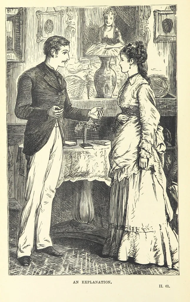 An illustration from The Dove's Nest and other tales. By J. Hatton, R. Jefferies, H. S. Clarke, etc, 1886, leaf 74