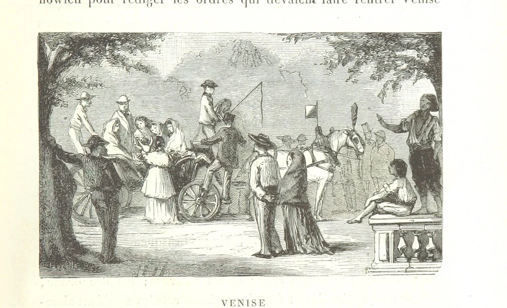 An illustration from Amsterdam et Venise. Ouvrage enrichi de sept eauxfortes par MM. L. Flameng et Gaucherel, et de cent vingt-quatre gravures sur bois, 1876, leaf 173