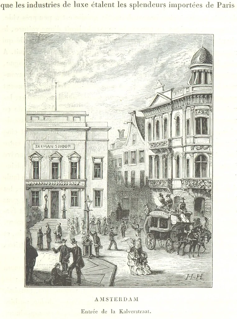An illustration from Amsterdam et Venise. Ouvrage enrichi de sept eauxfortes par MM. L. Flameng et Gaucherel, et de cent vingt-quatre gravures sur bois, 1876, leaf 197