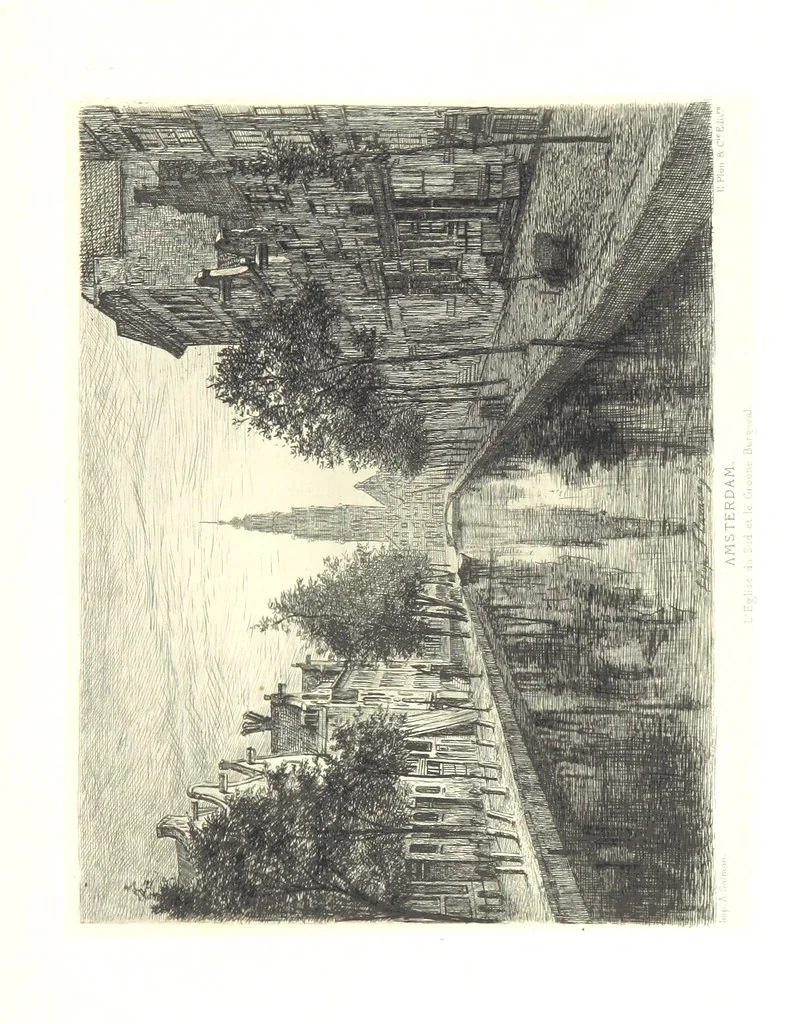 An illustration from Amsterdam et Venise. Ouvrage enrichi de sept eauxfortes par MM. L. Flameng et Gaucherel, et de cent vingt-quatre gravures sur bois, 1876, leaf 201