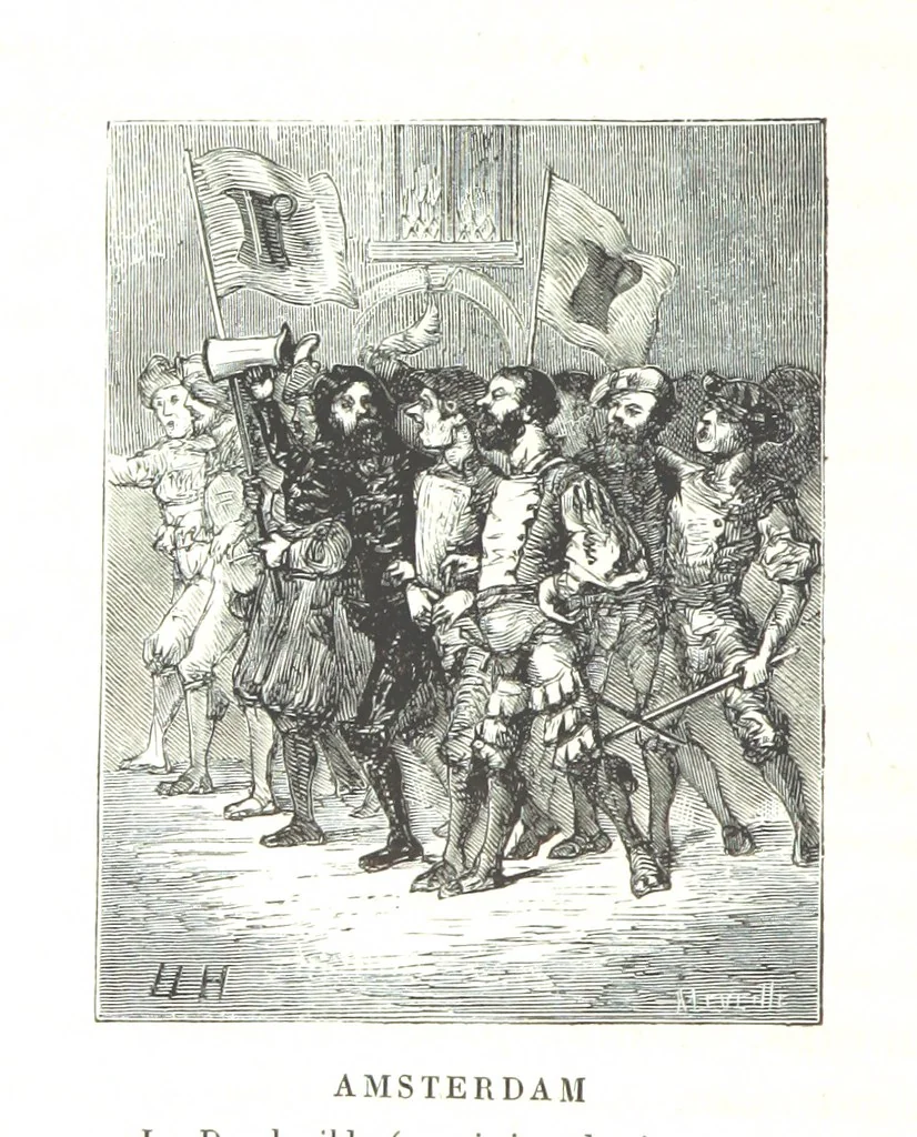 An illustration from Amsterdam et Venise. Ouvrage enrichi de sept eauxfortes par MM. L. Flameng et Gaucherel, et de cent vingt-quatre gravures sur bois, 1876, leaf 218