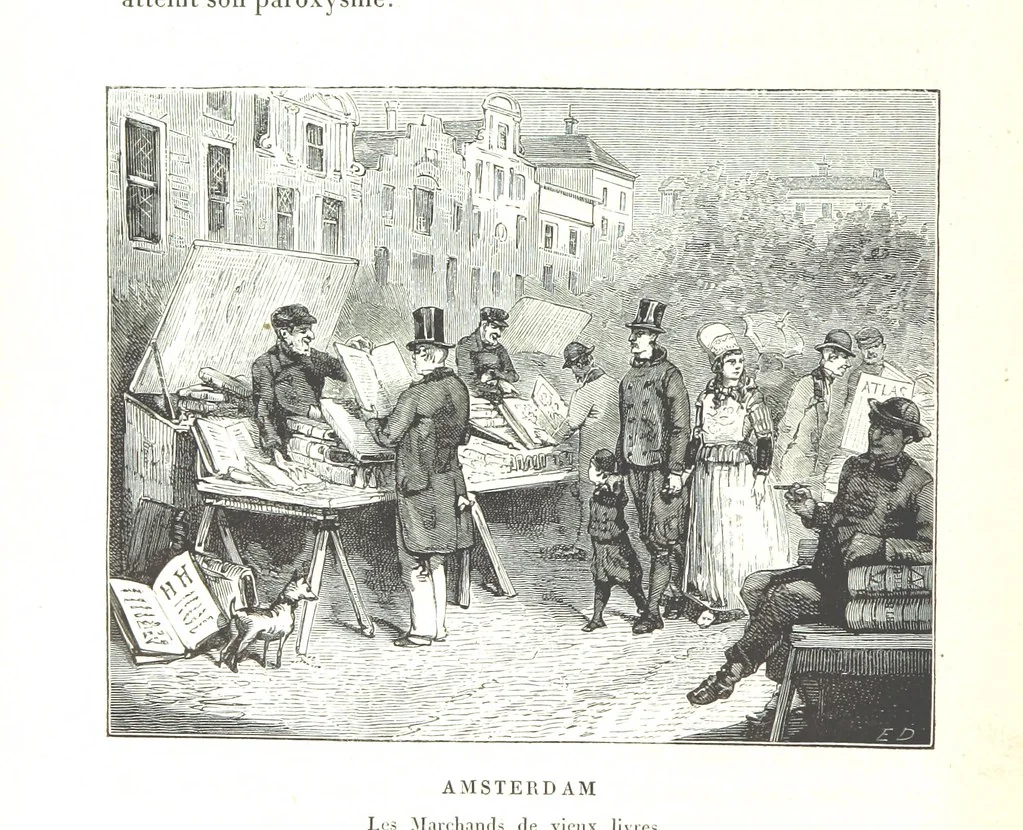 An illustration from Amsterdam et Venise. Ouvrage enrichi de sept eauxfortes par MM. L. Flameng et Gaucherel, et de cent vingt-quatre gravures sur bois, 1876, leaf 222