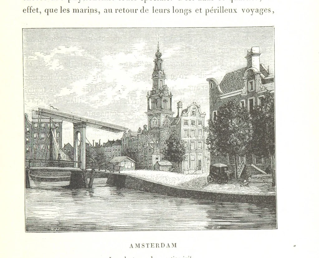 An illustration from Amsterdam et Venise. Ouvrage enrichi de sept eauxfortes par MM. L. Flameng et Gaucherel, et de cent vingt-quatre gravures sur bois, 1876, leaf 243