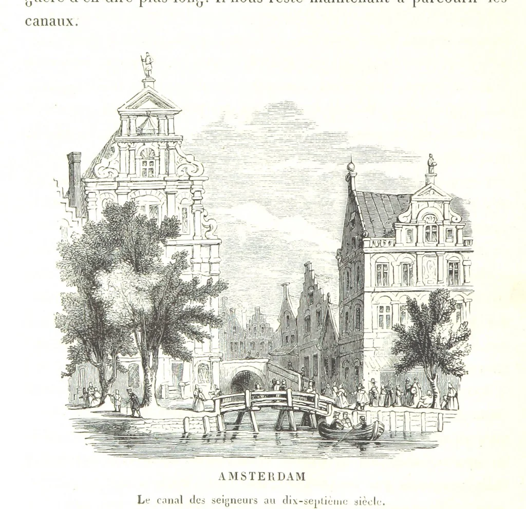 An illustration from Amsterdam et Venise. Ouvrage enrichi de sept eauxfortes par MM. L. Flameng et Gaucherel, et de cent vingt-quatre gravures sur bois, 1876, leaf 254