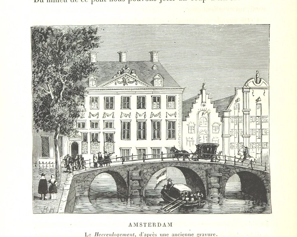 An illustration from Amsterdam et Venise. Ouvrage enrichi de sept eauxfortes par MM. L. Flameng et Gaucherel, et de cent vingt-quatre gravures sur bois, 1876, leaf 272