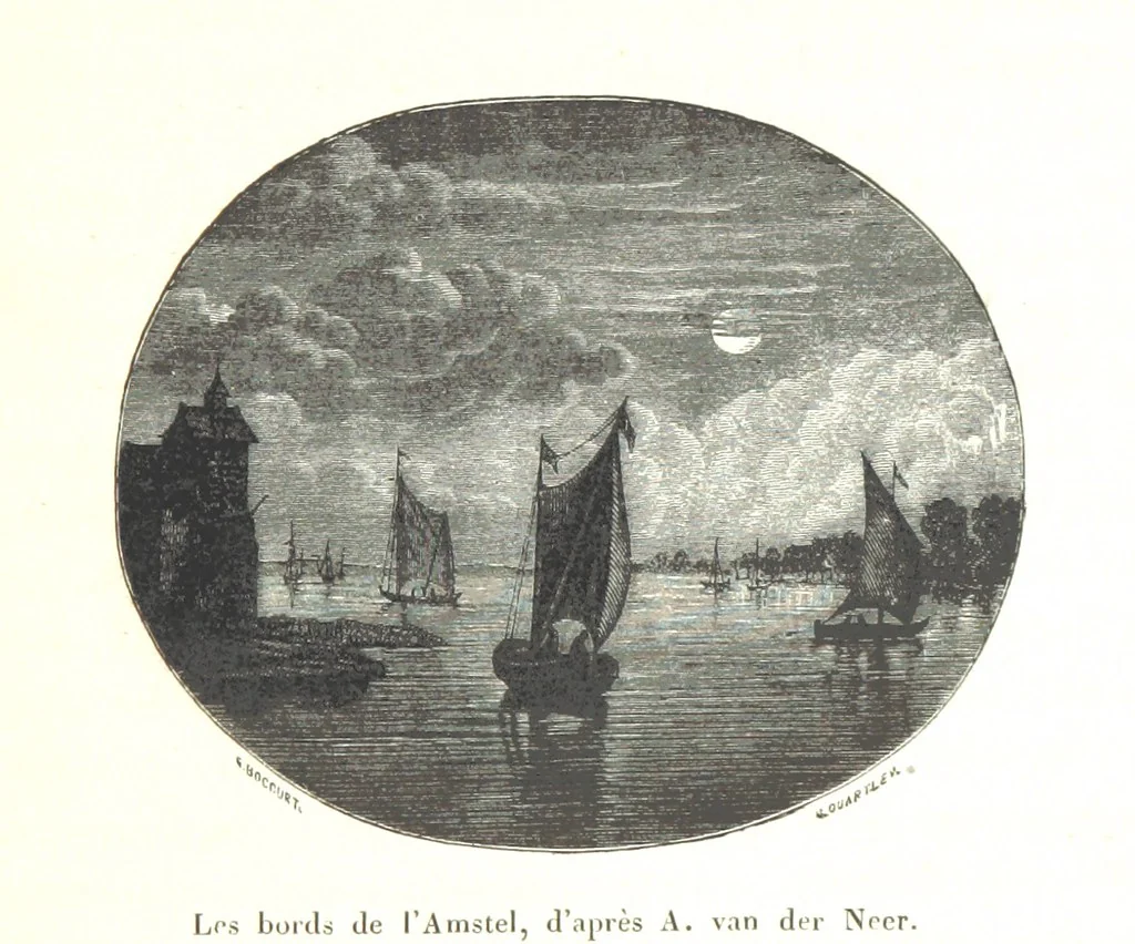 An illustration from Amsterdam et Venise. Ouvrage enrichi de sept eauxfortes par MM. L. Flameng et Gaucherel, et de cent vingt-quatre gravures sur bois, 1876, leaf 301
